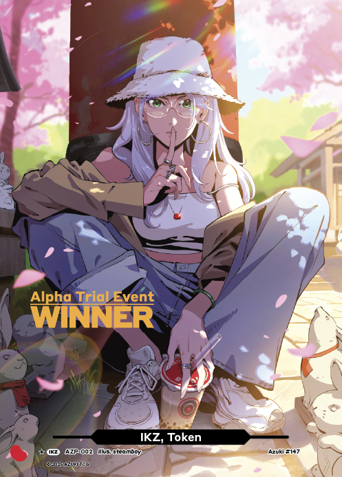 IKZ Token Winner official Azuki TCG catalogue art