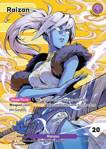Raizan Invitational Winner official Azuki TCG catalogue art
