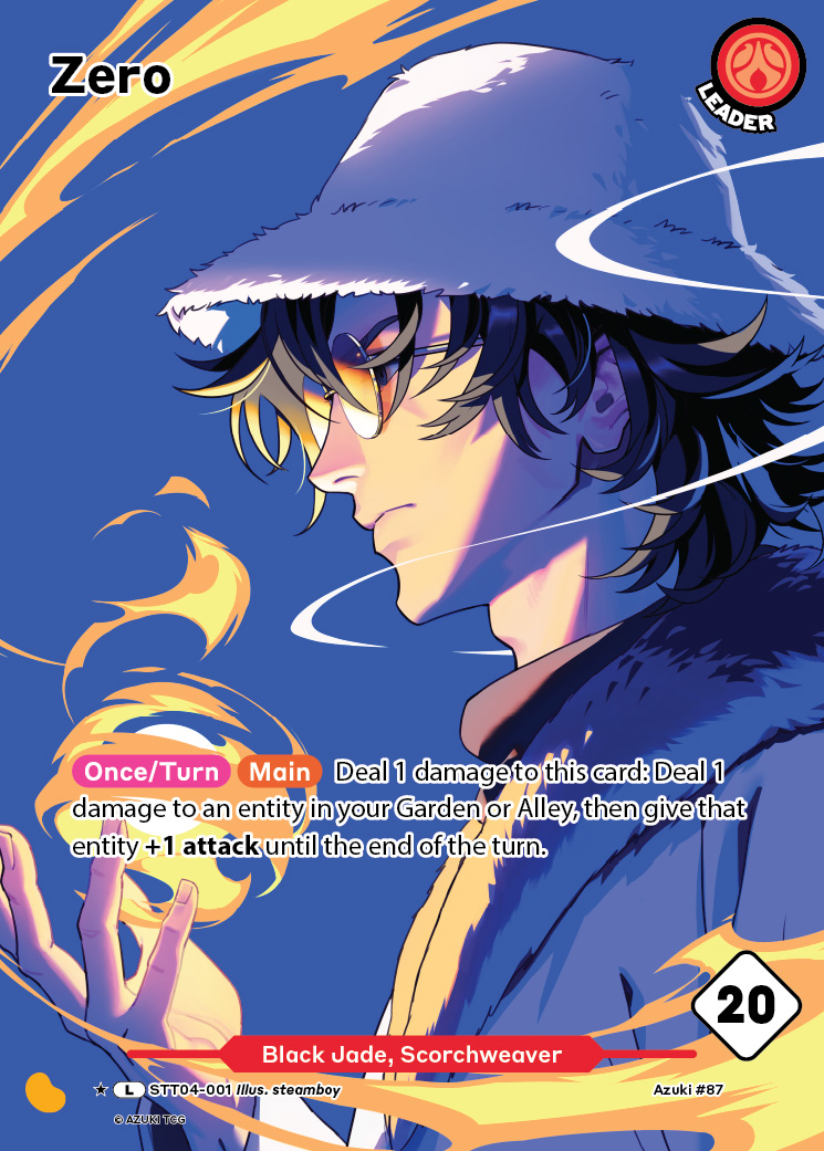 Zero alternate art official Azuki TCG catalogue art