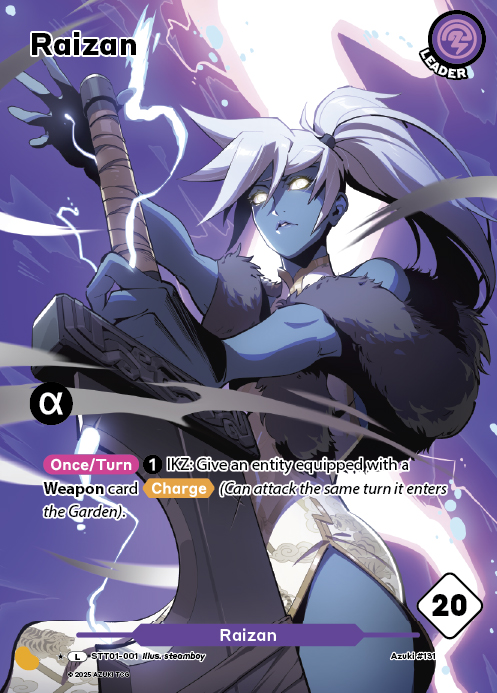 Raizan alternate art official Azuki TCG catalogue art